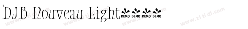 DJB Nouveau Light字体转换